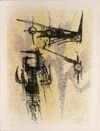 Lithografie Lam - Untitled (from the Flight)