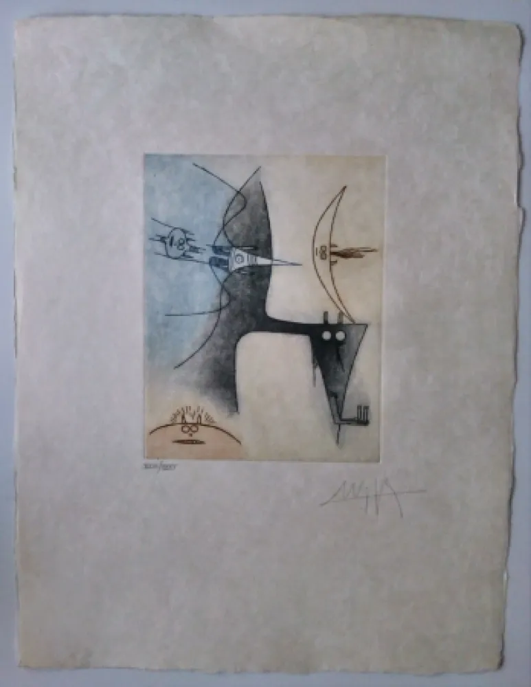 Ets En Aquatint Lam - Vingtieme Parallele