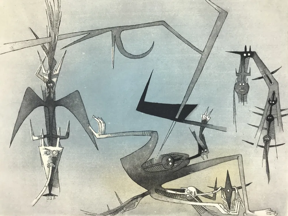 Ets En Aquatint Lam - Visible Invisible