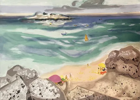 Lithografie Lambert - Au Bord de l'Océan