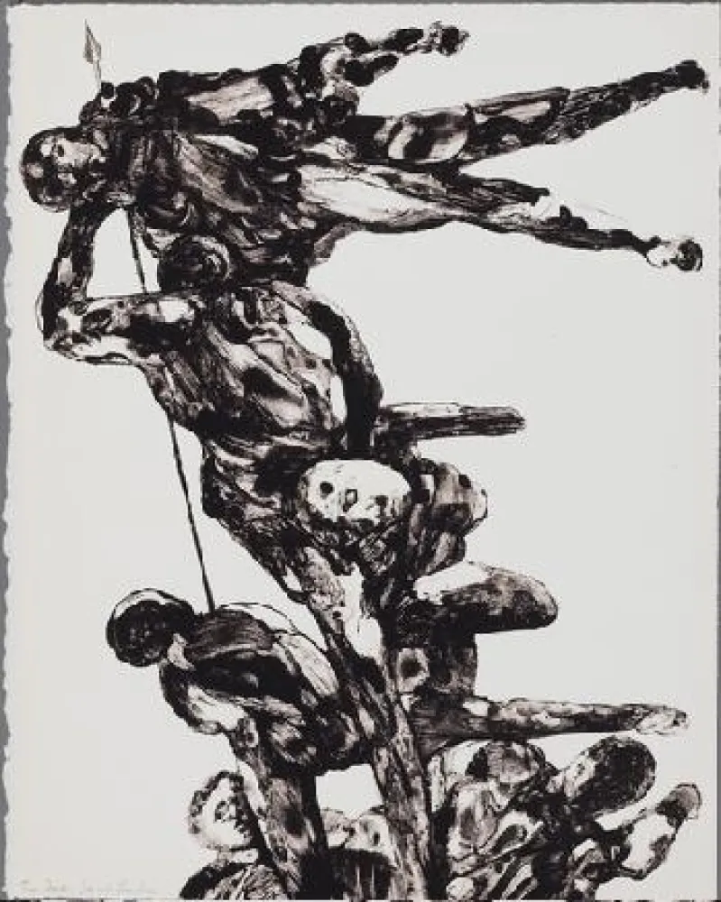 Lithografie Landau - Charades