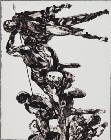 Lithografie Landau - Charades