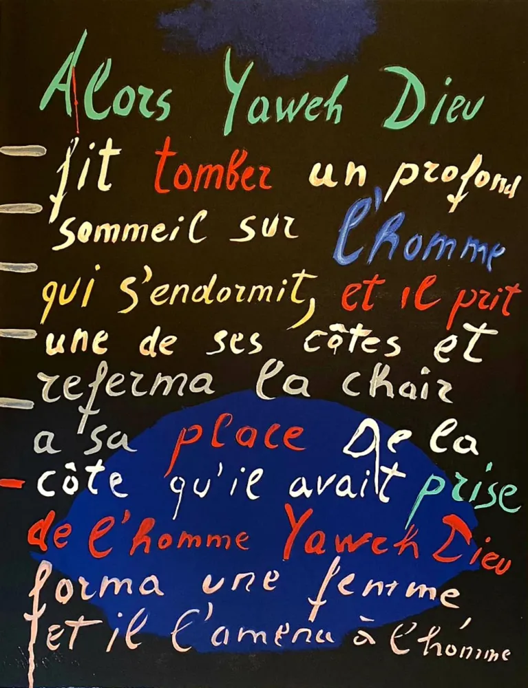 Lithografie Lanskoy - Alors Yaweh Dieu