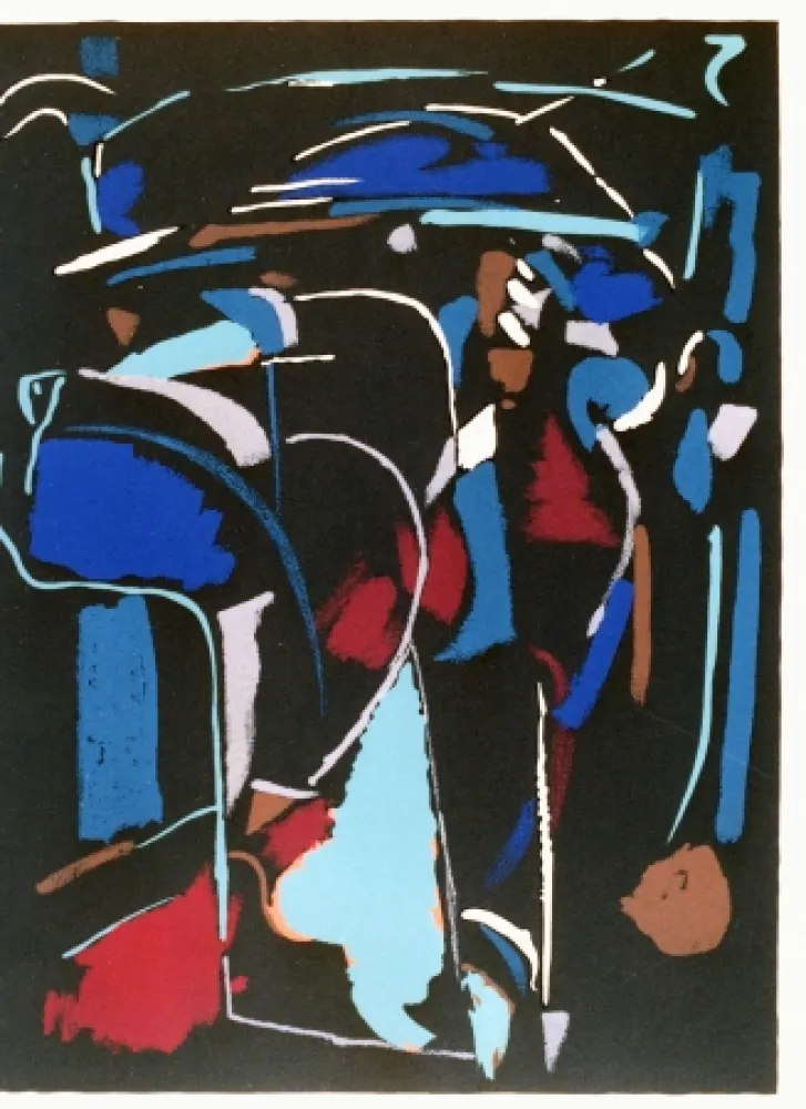 Lithografie Lanskoy - Composition noir 3