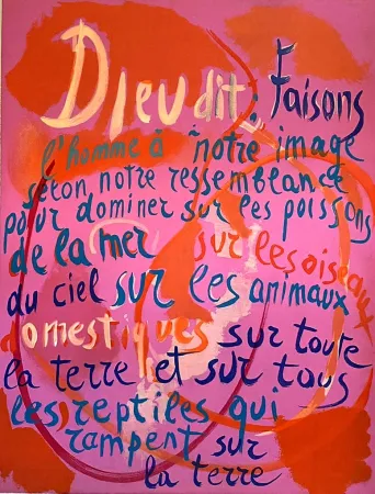 Lithografie Lanskoy - Faisons l'homme à notre image