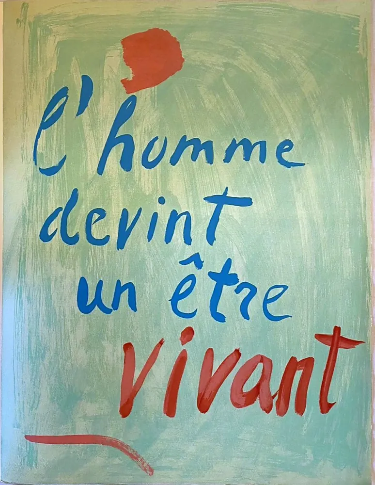 Lithografie Lanskoy - L'homme devint un être vivant