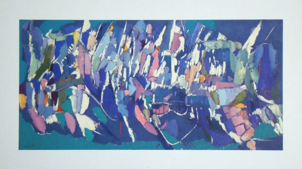 Lithografie Lanskoy - Ville fantôme