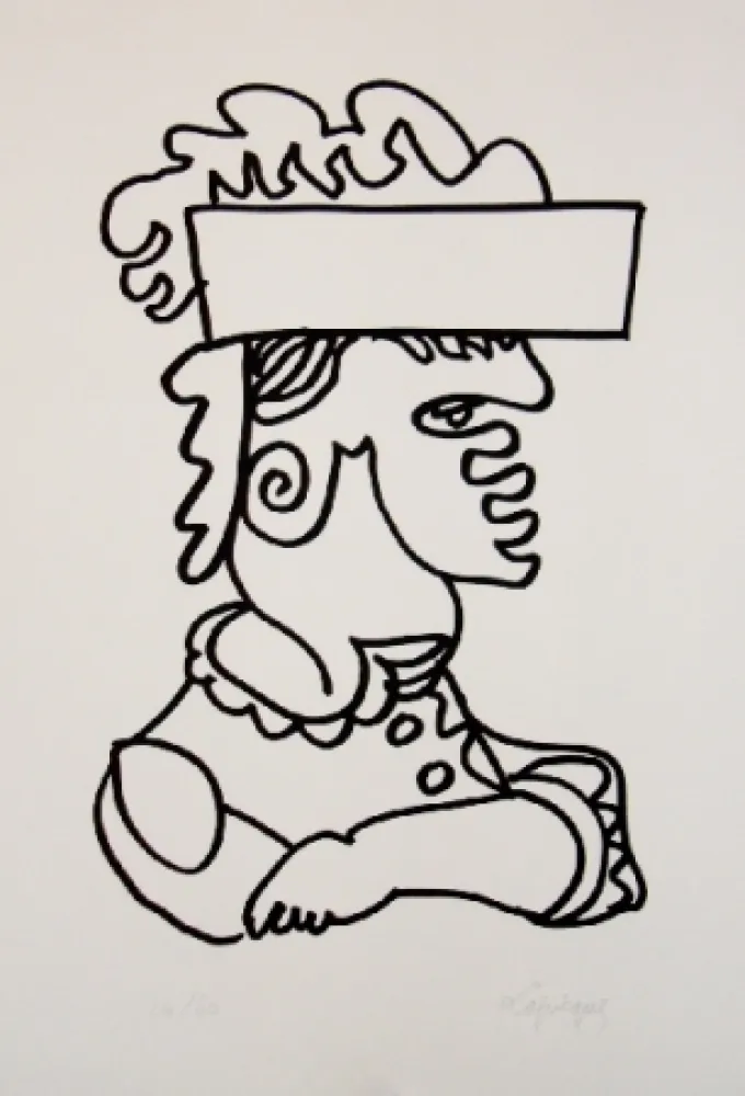 Lithografie Lapicque - Iago