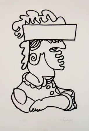 Lithografie Lapicque - Iago