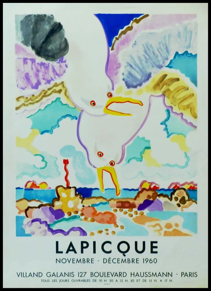 Poster Lapicque - LAPICQUE GALERIE VILLAND GALANIS 