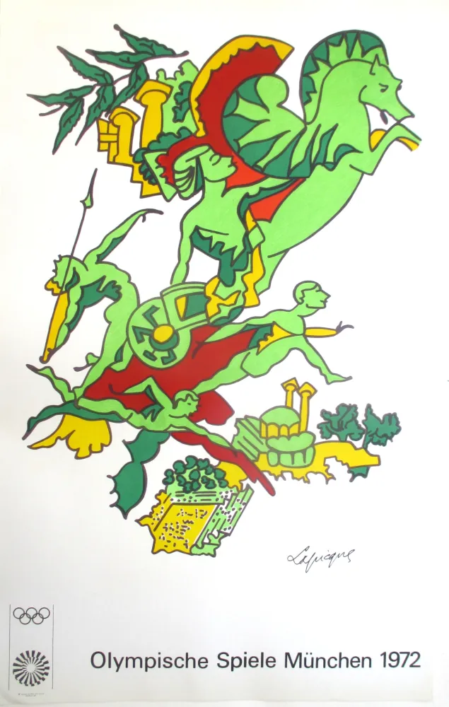 Lithografie Lapicque - Olympic Games 1972, original lithograph