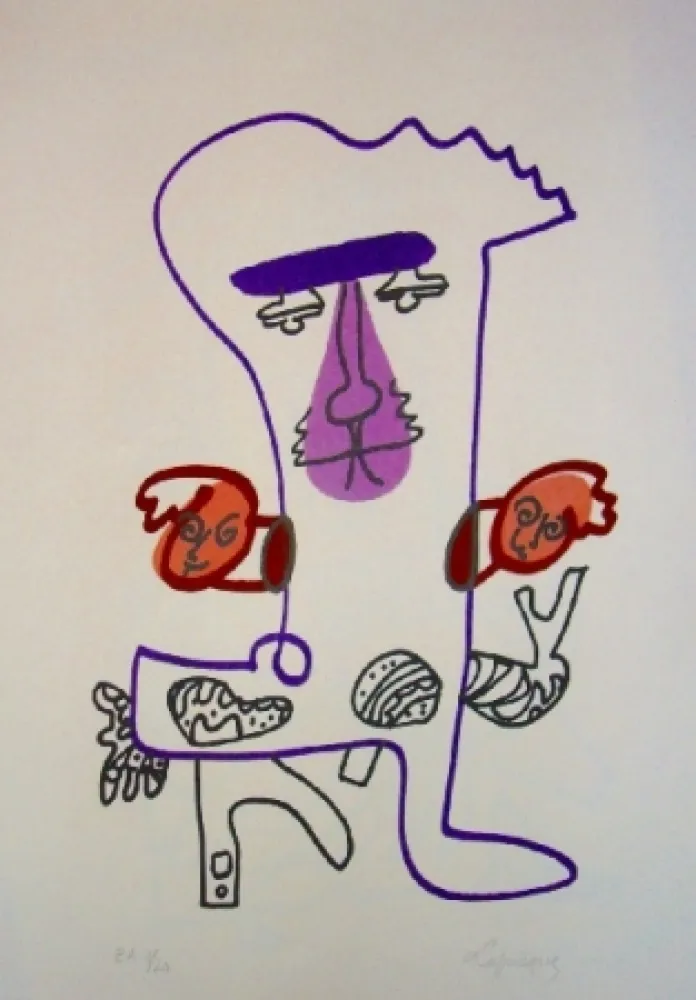 Lithografie Lapicque - Partage de midi