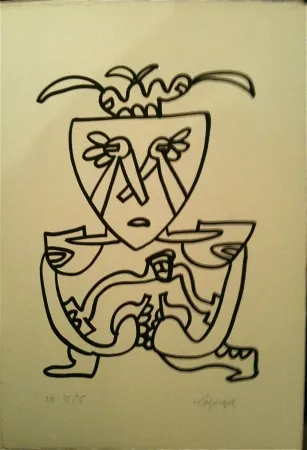 Lithografie Lapicque - Sans titre