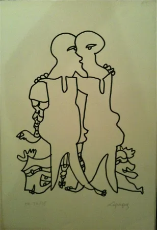 Lithografie Lapicque - Sans titre