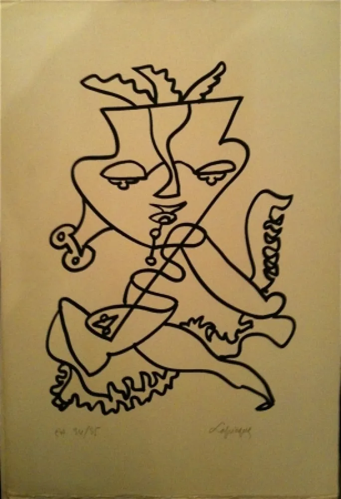 Lithografie Lapicque - Sans titre