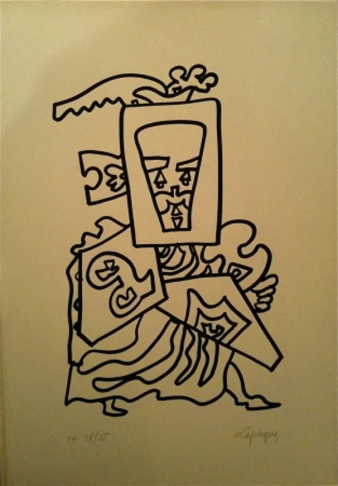 Lithografie Lapicque - Sans titre