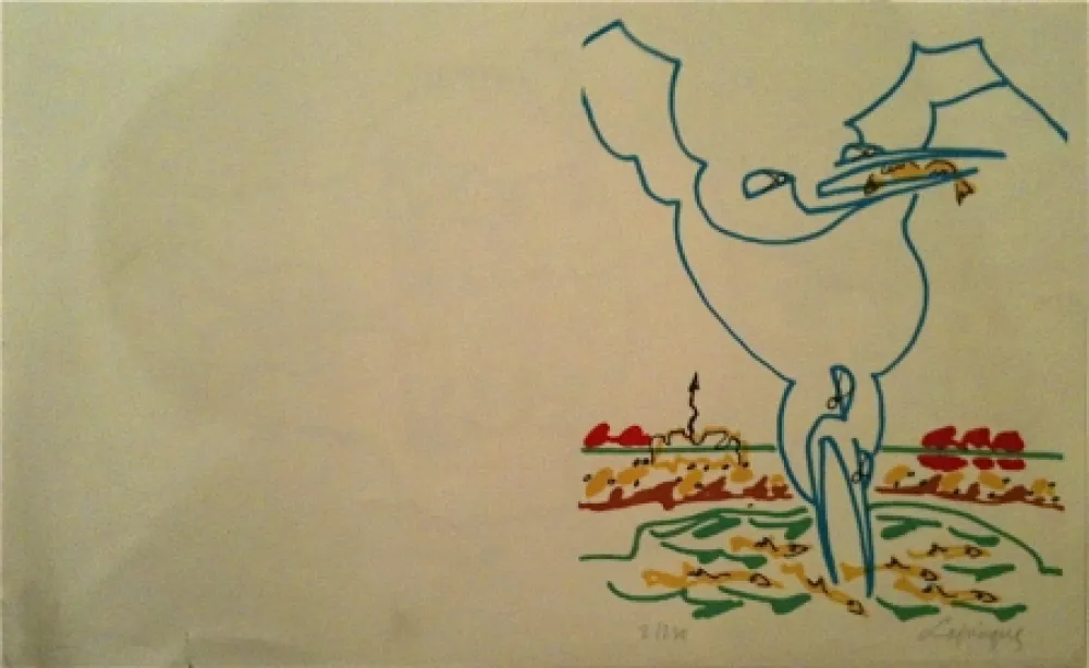 Lithografie Lapicque - Sans titre