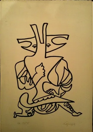 Lithografie Lapicque - Sans titre