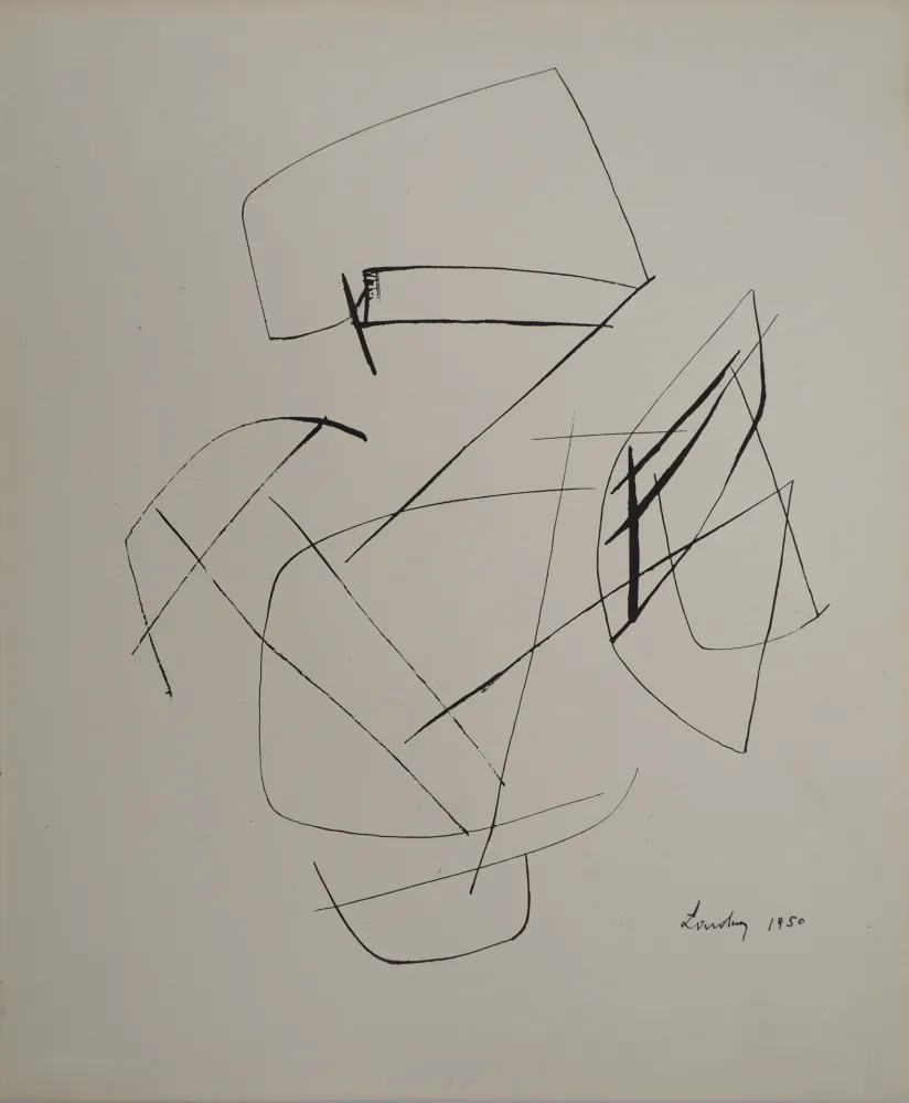 Lithografie Lardera - Tracés abstraits