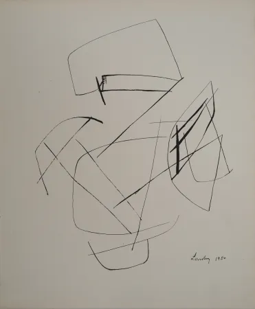 Lithografie Lardera - Tracés abstraits