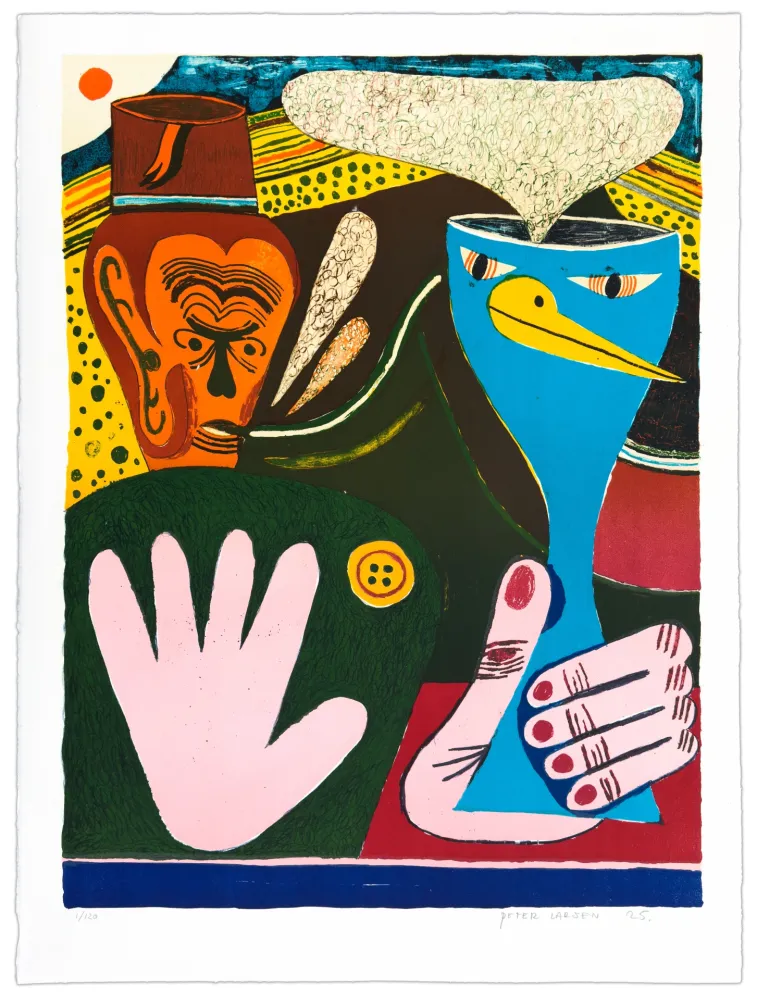 Lithografie Larsen - La main