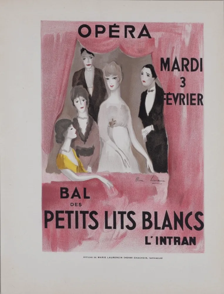 Lithografie Laurencin - Bal des petits lits blancs, vers 1930
