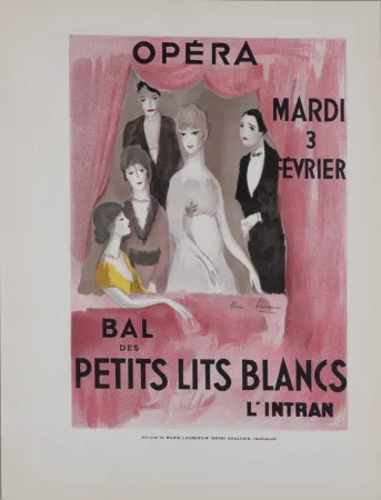 Lithografie Laurencin - Bal des petits lits blancs, vers 1930