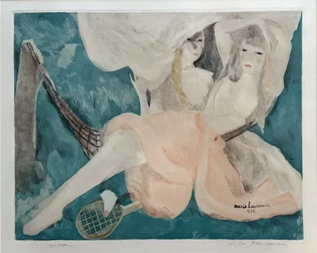 Ets En Aquatint Laurencin - Femme au Hamac