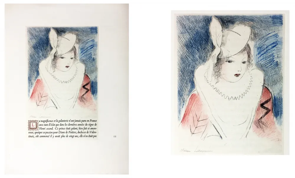 Ets Laurencin - LA PRINCESSE DE CLÈVES (Pl. II signée au crayon). 1947