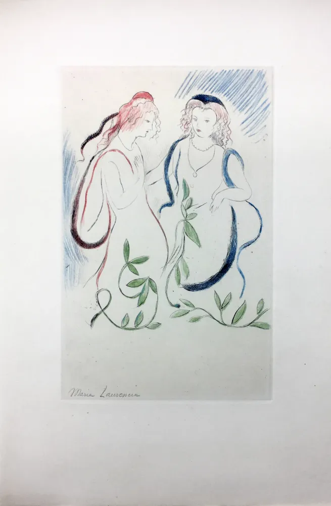 Ets Laurencin - LA PRINCESSE DE CLÈVES (Pl. VI signée au crayon). 1947