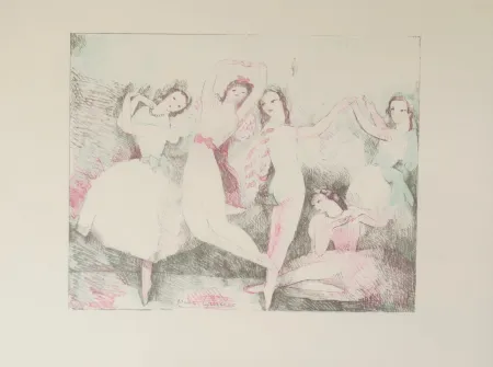 Lithografie Laurencin - Les fetes de la danse