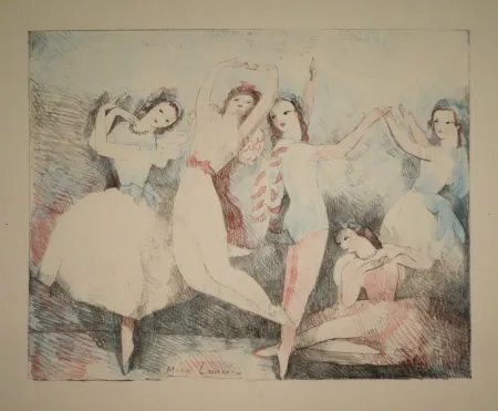 Lithografie Laurencin - Les fêtes de la danse