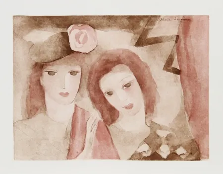 Ets En Aquatint Laurencin - Two Girls