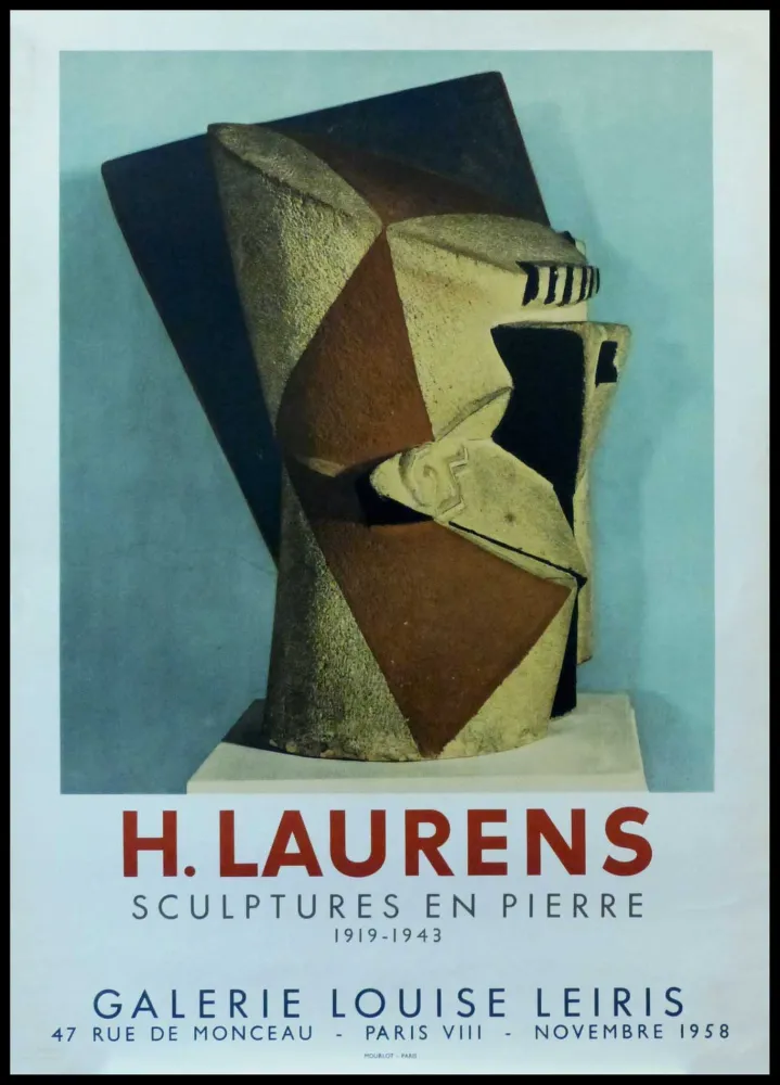 Poster Laurens - H. LAURENS - GALERIE LOUISE LEIRIS SCULPTURES EN PIERRE 