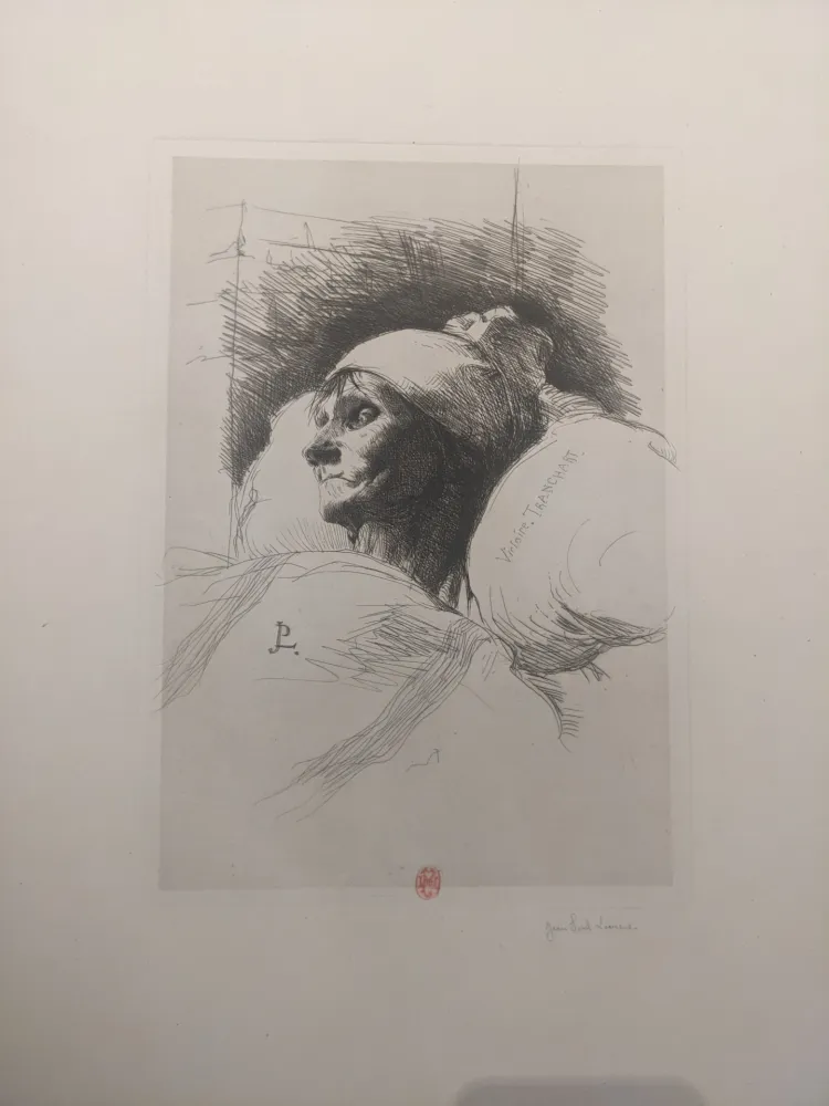 Gravure Laurens - Victoire Tranchart / Tête d'étude