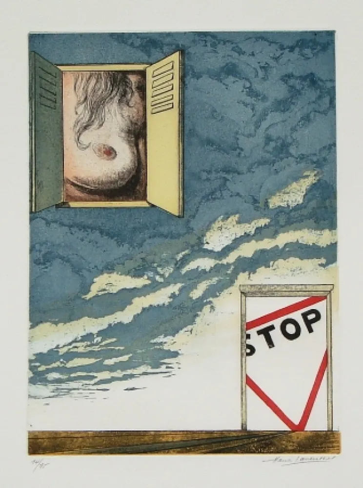 Ets En Aquatint Laventhol - Le miroir aux alouettes