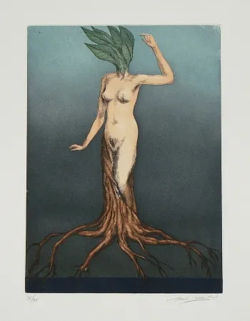 Ets En Aquatint Laventhol - Le miroir aux alouettes