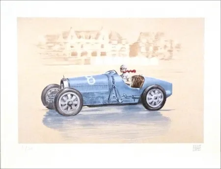 Lithografie Lavictoire - Helle Nice - Bugatti