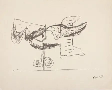 Geen Techniek Le Corbusier - Eau, Ciel, Terre, 1953 - Unique proof!