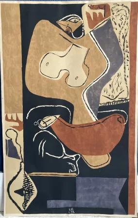 Lithografie Le Corbusier - Femme à la main levée, 1954