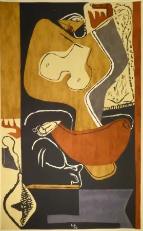 Lithografie Le Corbusier - Femme à la main levée