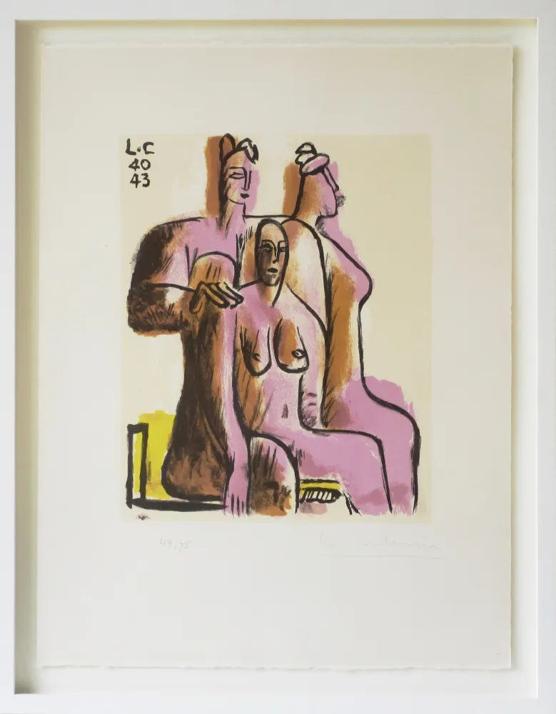 Lithografie Le Corbusier - Les Trois femmes assises (1940/43)