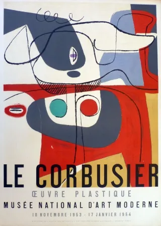 Lithografie Le Corbusier - Oeuvre plaastique, musée national d'art  moderne de la ville de Paris 