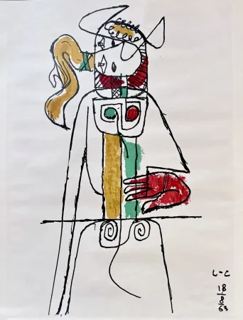 Lithografie Le Corbusier - Taurus, 1963