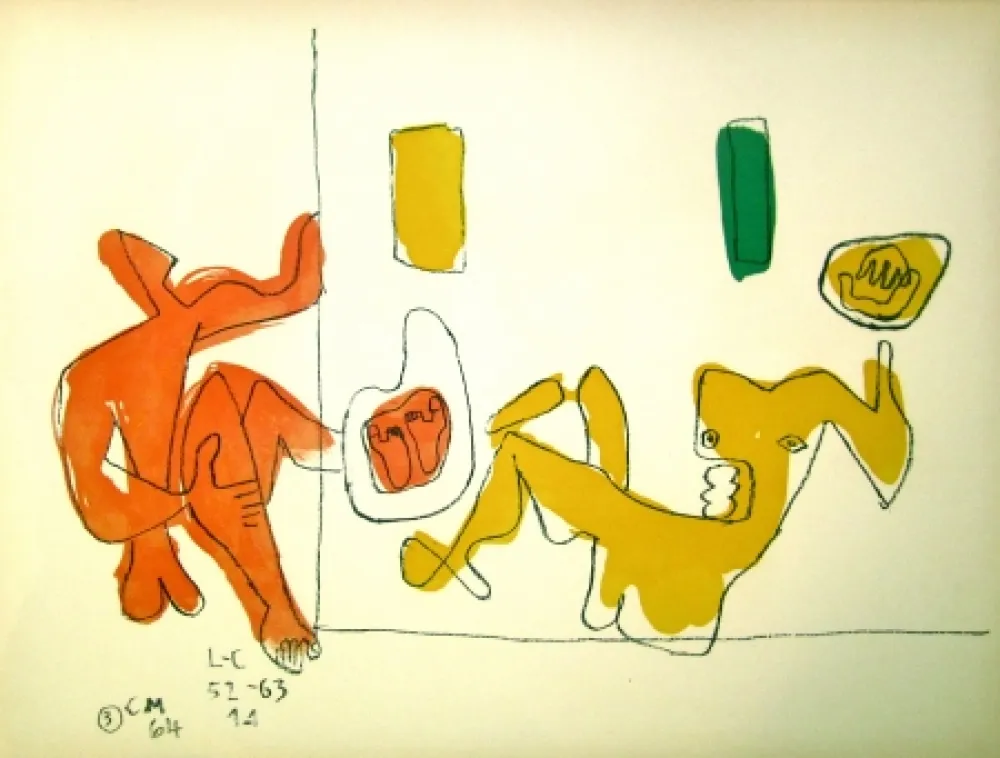 Lithografie Le Corbusier - Touching their Feet
