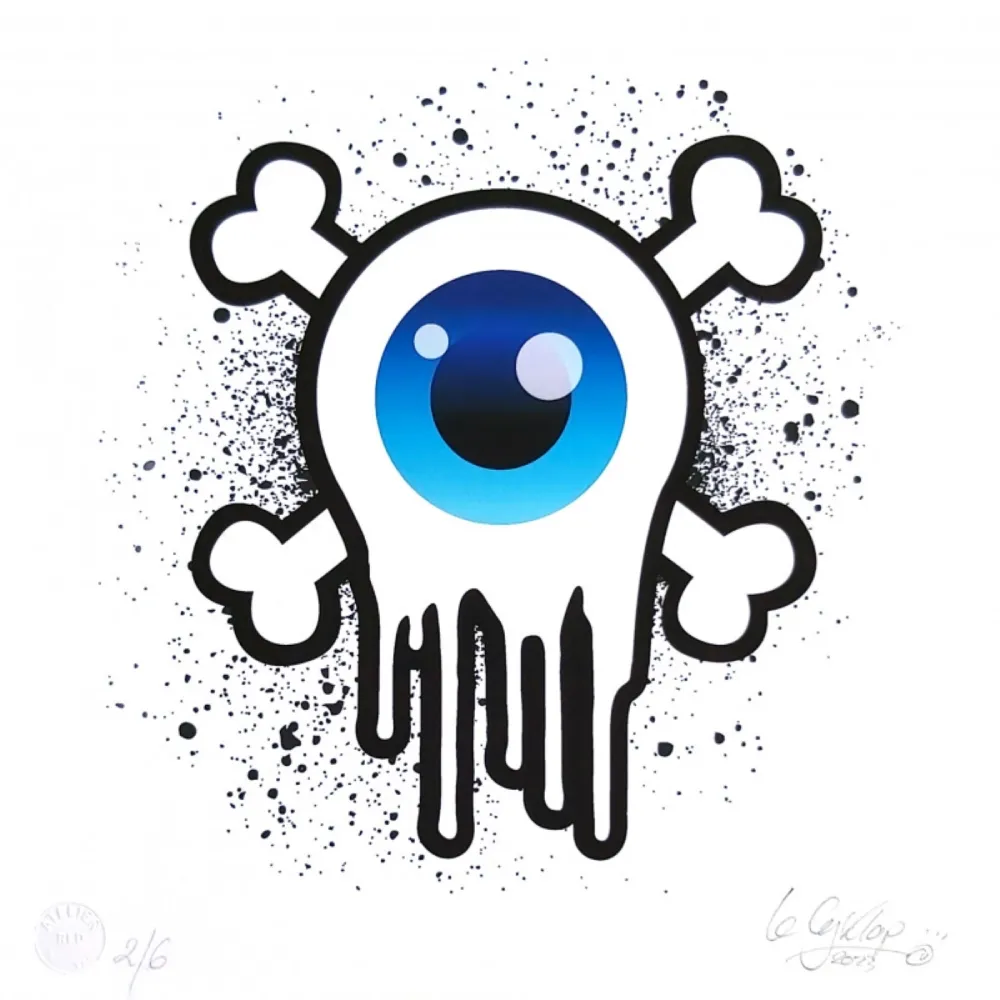 Digitale Print Le Cyklop - Poison bleu