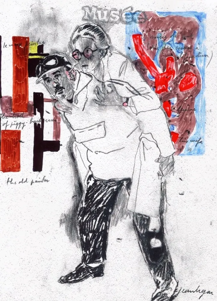 Zeefdruk Le Gac - Autoportrait