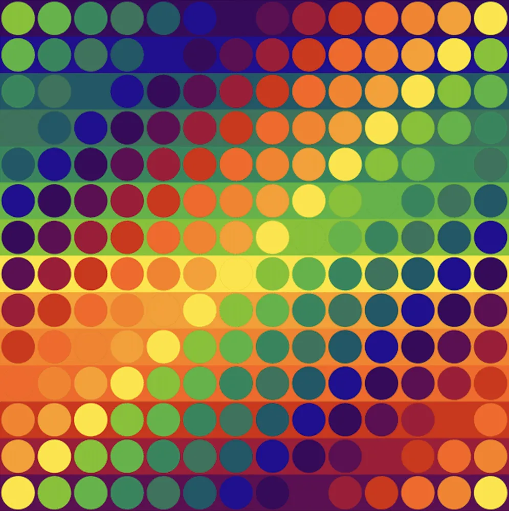 Lithografie Le Parc - Color Secuencia 9