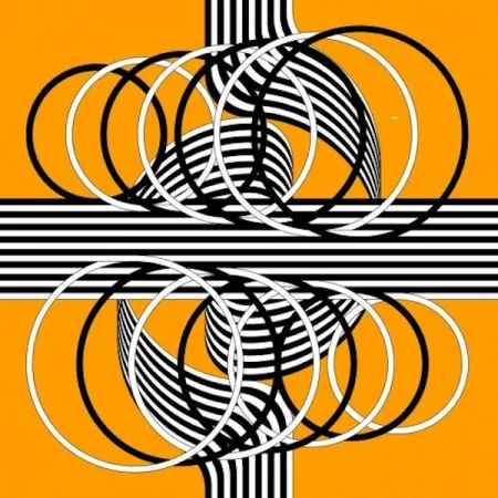 Lithografie Le Parc - Larga marcha, 4 bifurcaciones 1