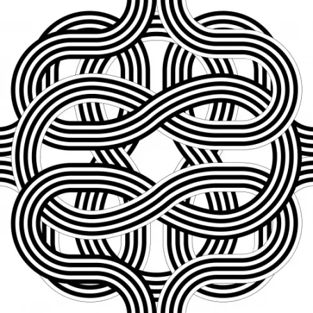 Lithografie Le Parc - Larga marcha, 4 bifurcaciones, 10